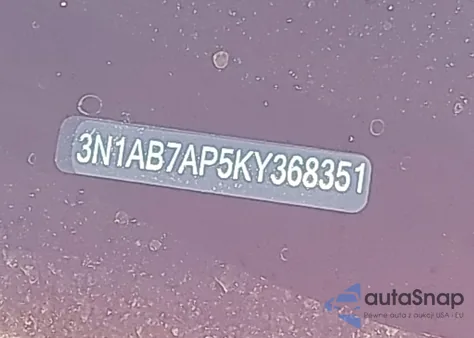 2019 Nissan Sentra Sr z USA, uszkodzony, nr VIN 3N1AB7AP5KY368351